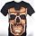 T-Shirt Medium Skull Cracked