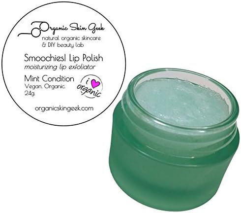Smoochies! Lip Polish ~ Vegan Organic Moisturizing Lip Exfoliator ~ Mint Condition (Icy, Refreshing Spearmint Flavor) 24g