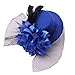 Coolr Women's Fascinator Flower Hair Clip Feather Burlesque Punk Mini Hat