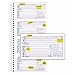 Adams Phone Message Book with Labels, 5.25 x 11 Inch, Spiral Bound, 2-Part, Carbonless, 4 Messages per Page, 400 Sets, White and Canary (S1154L)