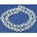 Clear Faceted Round Glass Beads Beading 8mm 13" Strand