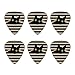 Black Cat In Window Novelty Guitar Picks Medium Gauge - Set of 6