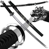 NEW 39.5 Inch Dragon Slayer Katana with Engraved Dragon Scabbard (Swords)