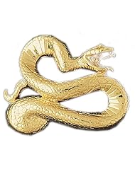 CleverEves 14K Gold Pendant Rattle Snake 15.2 - Gram(s)