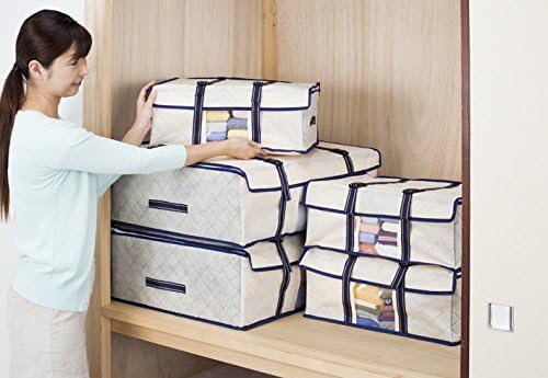 1Storage Charcoil Activated Storage Case with Strap, 5 Piece Set(Size M+Size L)
