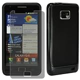 Produkt-Bild: Bumper in Schwarz f&uuml;r Samsung S2 I9100 / I-9100/ I 9100 + Displayschutzfolie