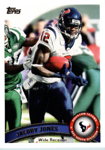 2011 Topps Football Card # 173 Jacoby Jones - Houston Texans - NFL Trading Card in a Protective Case!