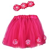 Daisy Fairy Princess Tutu & Headband Set (More Colors...) Select Color: Hot PInk
