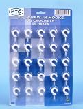 Review SIL  / Screw in White Cup Hooks 25/Pk
