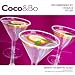 20 x Coco&Bo - Manhattan Martini Cocktail Glasses - Disposable Plastic - Cocktail Accessories - Hollywood Vegas Casino Night / Hawaiian Beach Party