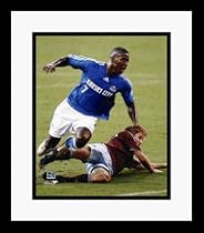 Eddie Johnson Kansas City Wizards MLS Soccer "Tackled" Framed 8" x 10" Photograph
