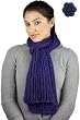 Handmade Ultra Soft Scarf - Open Knit in Purple Delight with Crocheted Border (One-of-a-kind)