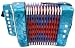 DeRosa Childrens Blue 7 Key Toy Accordion Squeeze Box