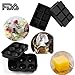 SySrion® Silicone Ice Cube Trays, Round Ice Cube Mold & Large Square Ice Cube Tray, Combo Silicone Molds - Ice Cube Tray Mold & Ice Sphere Mold