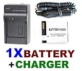 NB-8L Canon Replacement Battery Pack + Travel Charger Set (AC Wall + Car Ad ....