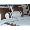 Blue and Chocolate Hotel Spa Collection Neckroll Bolster Pillow