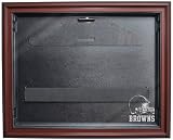 NFL Cleveland Browns Removable Face Jersey Display -Mahogany with Museum Quality UV Upgrade