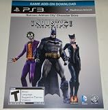 Injustice : Gods Among Us -Arkham City Catwoman/Joker/Batman Skin Pack DLC Code Card [PS3] Walmart exclusive