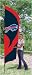 Bills - Tall team flag w/ pole - 8.5' x 2.5'