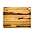 Proteak 16 by 12 by 3/4-Inch Rectangle Cutting Board with Corner Hole and Juice Canal