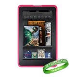 High Grade Ultra Pink Kindle Tablet Silicone Skin Case for the Kindle Fire, Full Color 7