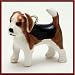 beagle12 - MiniPets Sterling Silver Enamel Beagle Dog Charm
