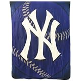 New York Yankees "Baseball" Lightweight Fleece Blanket (Measures 50" x 60")
