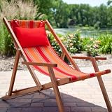 Deck and Beach Chair Lounger Color - Sand Stripe
