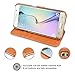 TANNC Galaxy S6 Edge Plus Case, Flip Leather Wallet Phone Case [Layered Dandy] - [Card Slot][Flip][Wallet] - For SAMSUNG Galaxy S6 Edge Plus Devices - Light Brown