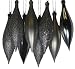 8ct Silver Splendor Shatterproof 4-Finish Finial Drop Christmas Ornaments 5.5"