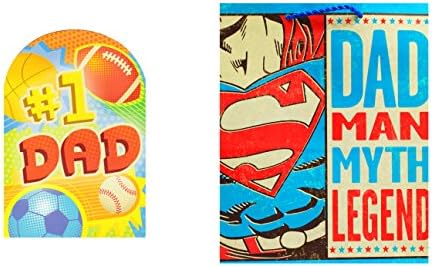 Hallmark Fathers Day Card "#1 Dad" &amp; Gift Bag