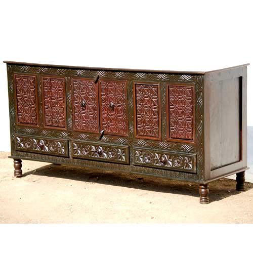 New Delhi Royal Hand Carved Buffet Sideboard