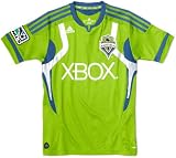MLS Boy's Seattle Sounders Wordmark Replica Jersey (Rave Green, Large)