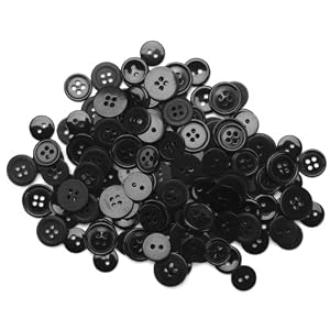 Blumenthal-Lansing-Favorite-Findings-Basic-Buttons-Assorted-Sizes-130-Pkg-Black