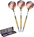 Elkadart Titanium 90% Tungsten Soft Tip Darts with Storage/Travel Case, Gold, 18 Grams