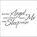 GUARDIAN ANGEL....WALL QUOTES WORDS SAYINGS LETTERING DECALS, BLACK