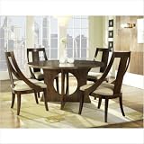 Manhattan Dining Table Set in Brown