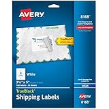 Avery Shipping Labels for Inkjet Printers, 3.5 x 5 Inches, Box of 100 (8168)