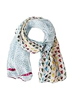 Plomo o Plata Fular (Azul / Multicolor)