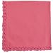 Kitchen & Housewares : Pink Sorbet Crochet Trim Cloth Dinner Napkins Set of 12