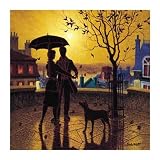 Le Soleil De Mes Nuits by Denis Nolet. Art Print Poster 27.5 inches width by 27.5 inches height. Highest Quality Art Poster Print