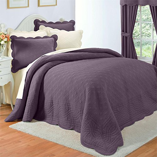 Brylanehome Florence Bedspread (Plum,King)