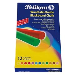 Pelikan 701367 Wandtafelkreide 745/12, 12 x 12 x 90 mm, farbig sortiert