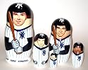 MLB Baseball New York Yankees or Any Team your choice Russian Nesting doll 5 pcs / 6 in * MLB.Yankees