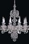 Eight-Light Swarovski Spectra Crystal Chandelier 32"hx28"w Polished Chrome