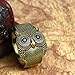 Merdia Vintage 50mm Width Wide Owl Women Cuff Bracelets Bronze