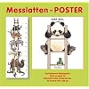 Messlatten-Poster: Vierfarbiges Plakat gefalzt auf Buchformat