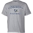 Reebok Dallas Cowboys Stacked Grey Helmet T-Shirt