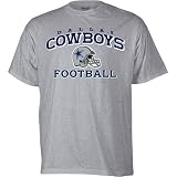 Reebok Dallas Cowboys Stacked Grey Helmet T-Shirt