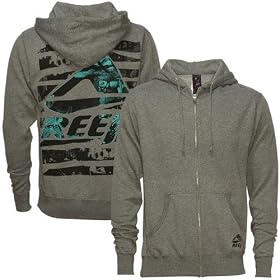 Reef No Set Gray Full Zip Hoodie
